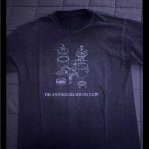 Anti Social Social Club - Dying On The Gram Mineral Washed T-Shirt SIZE: M